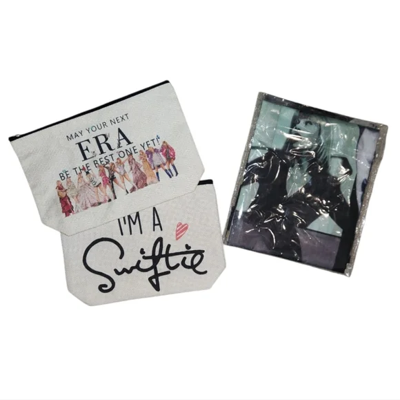 Taylor Swift / Swiftie Themed Bundle Pouch Set And Banner / Backdrop - Picture 2 of 3